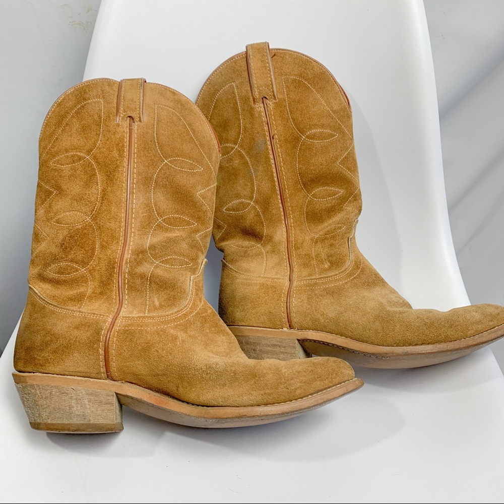 LAREDO classic tan western Cowboy boots size 7.5
